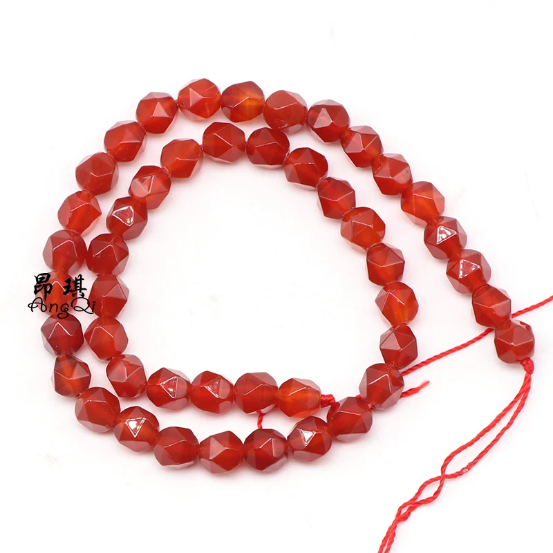 Натуральные Красные Полосатые Агаты Оникс Камень Бисер 6/8/10 мм дрель