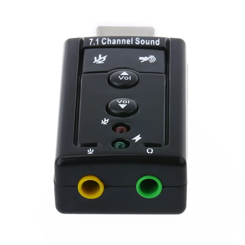 Внешняя звуковая карта Chielecna 7 1 USB к разъему 3 5 мм аудиоадаптер для наушников
