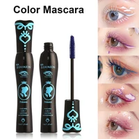 5g colored mascara safe cosmetics portable 3d eyelash curling mascara for party mascara colored mascara