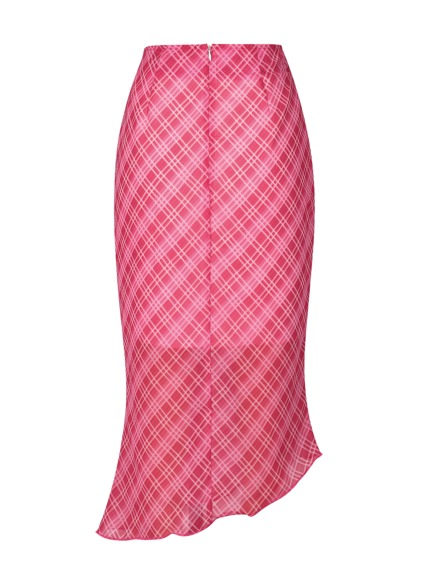 

Women Fashion Plaid Print Skirt Ladies Female Stylish Skirt for Shopping Daily Wear