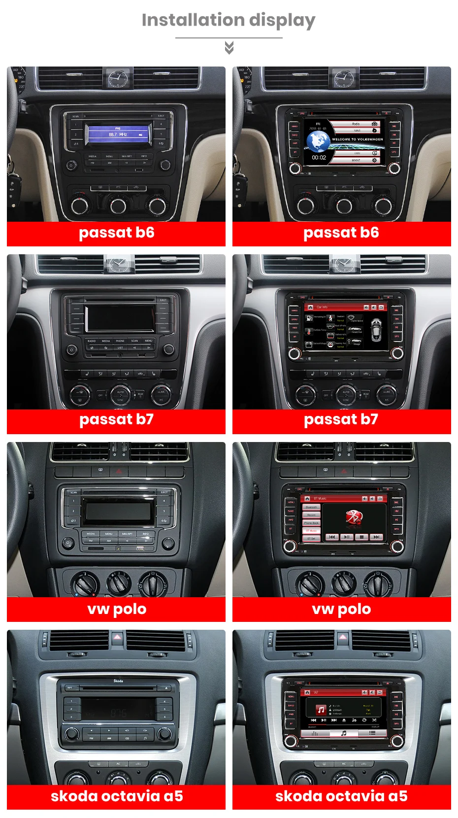 2 Din 7 дюймов Автомобильный DVD gps радио плеер для Volkswagen golf 5 6 touran passat B6 B7 sharan JATTA Skoda Seat авторадио FM AM RDS