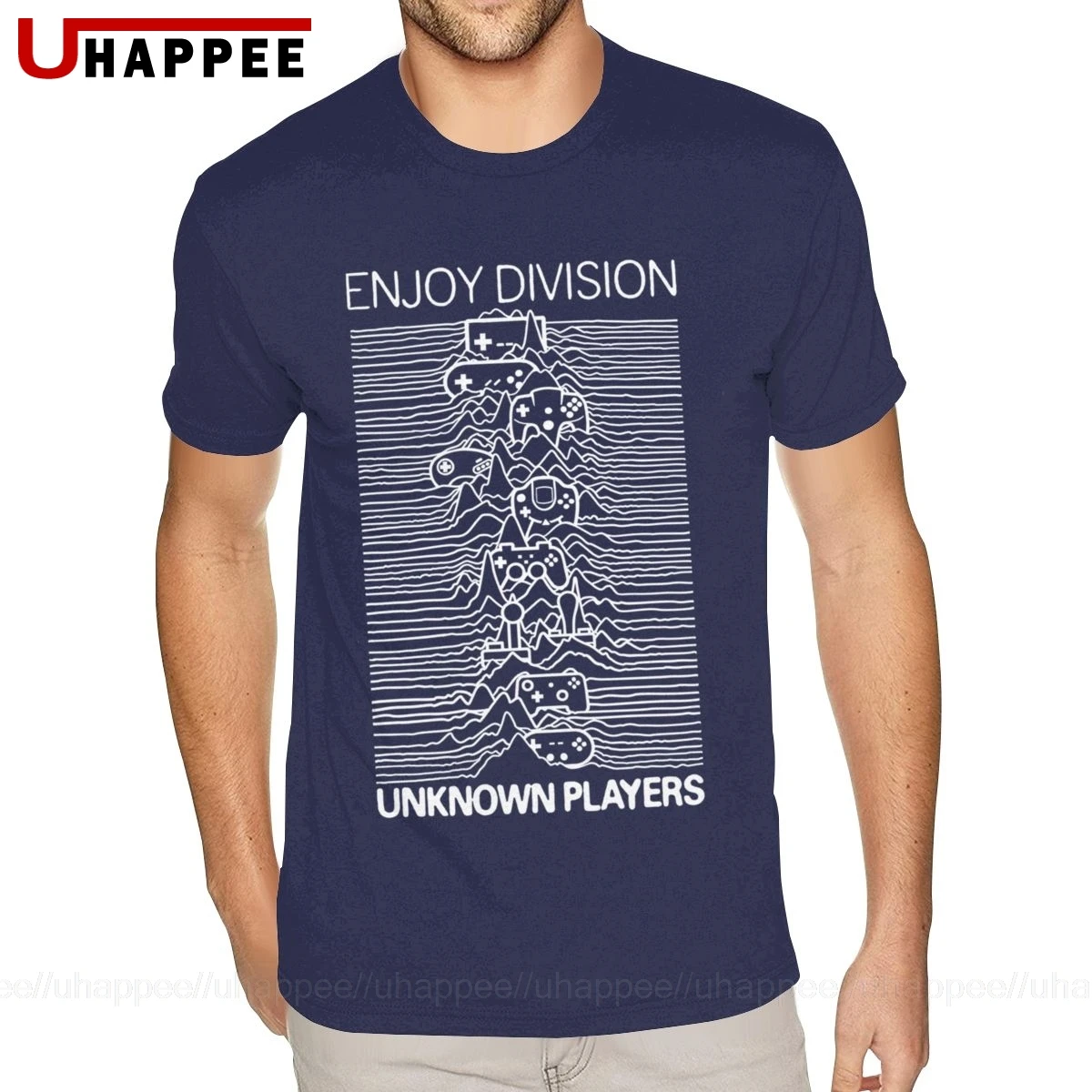 Фиолетовые футболки Joy Division для мужчин с принтом на заказ Красная футболка