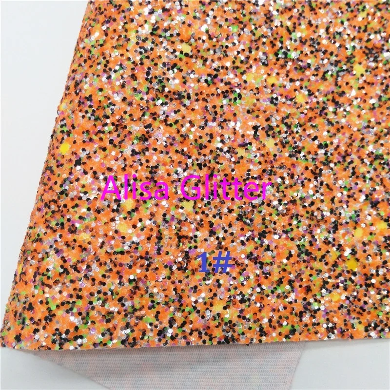 1 шт. блестящая оранжевая ткань из искусственной кожи 21 х29 см | Дом и сад