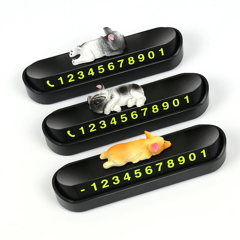 Скрытая автомобильная парковочная карта светящаяся табличка с номером телефона