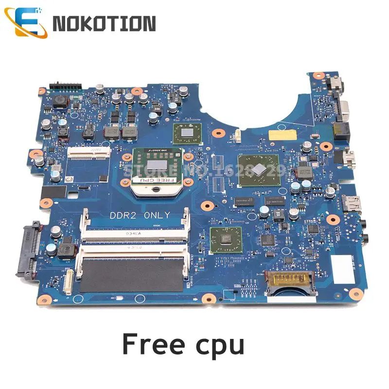Billig NOKOTION BREMEN-D Für Samsung NP-R523 R523 NP-R525 R525 Laptop Motherboard BA92-06014B BA92-06014A Sockel S1 DDR2 Freies Cpu