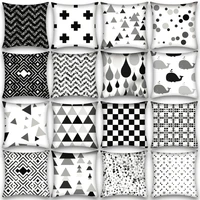2021 comfortable geometric abstract sofa cushion cover nordic black white home bedroom decoration luxury throw pillow covers