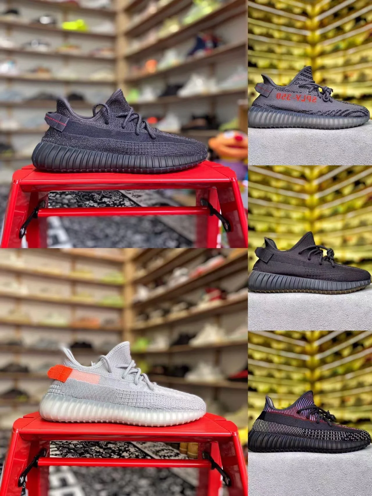 

Бесплатная доставка, Высочайшее качество, кроссовки Yeezzzy 350 V2 для мужчин и женщин, стоп-сигнал, 3 м статическая Светоотражающая черная белая с...