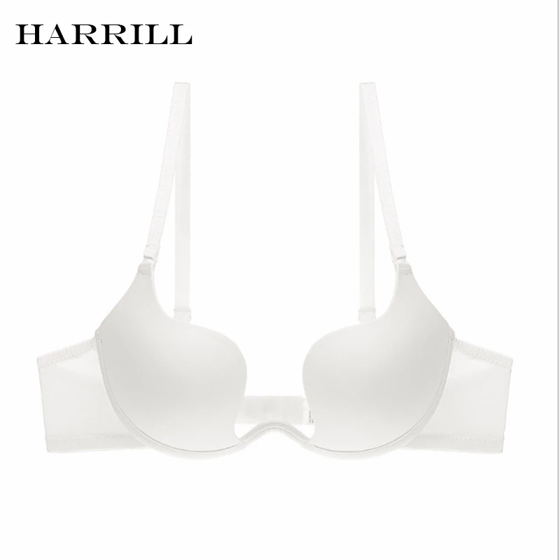 

Sexy Deep V Neck Bralette for Women Simple Push Up Bras Lingerie Female Underwire Adjustable Straps Underwear Intimate Brassiere