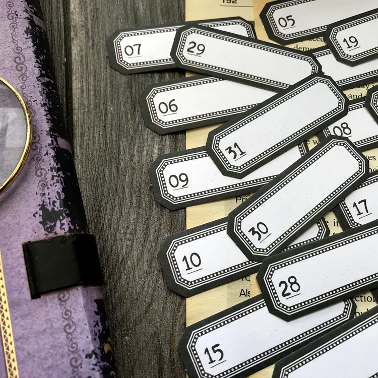 Бумажные наклейки KSCRAFT для самостоятельного изготовления журналов записок