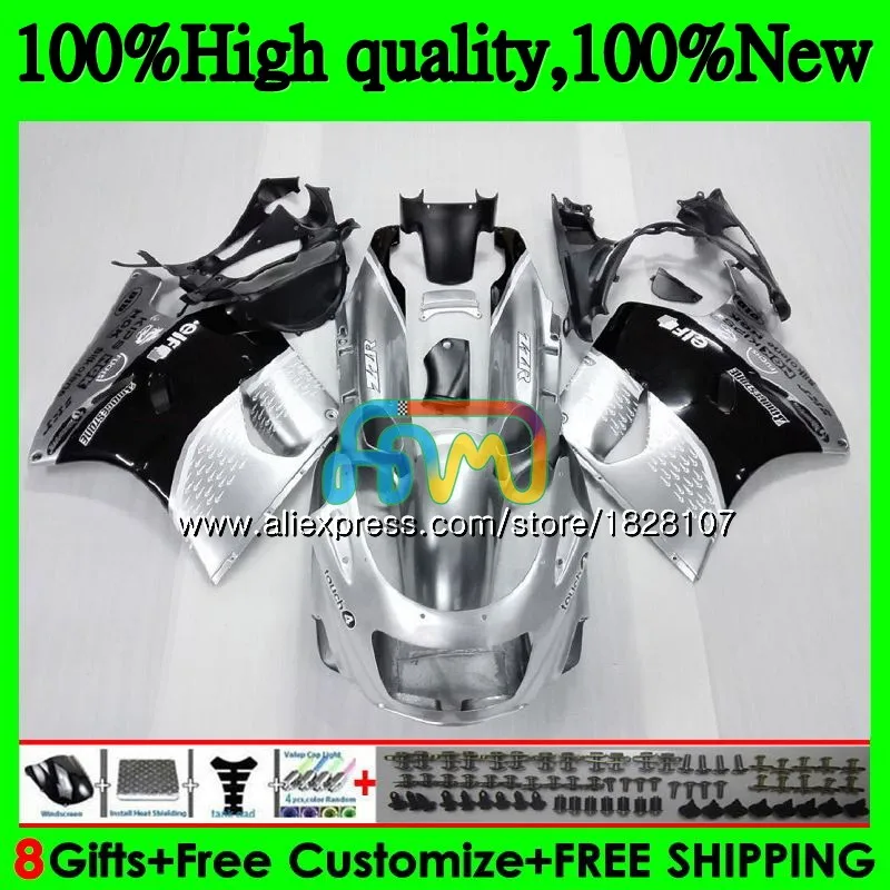 

ZX-11 For KAWASAKI ZX11 ZX-11R ZZR 1100 ZX 11R 8BS.4 Silvery black ZZR1100 ZX11R 93 94 95 96 97 1993 1994 1995 1996 1997 Fairing