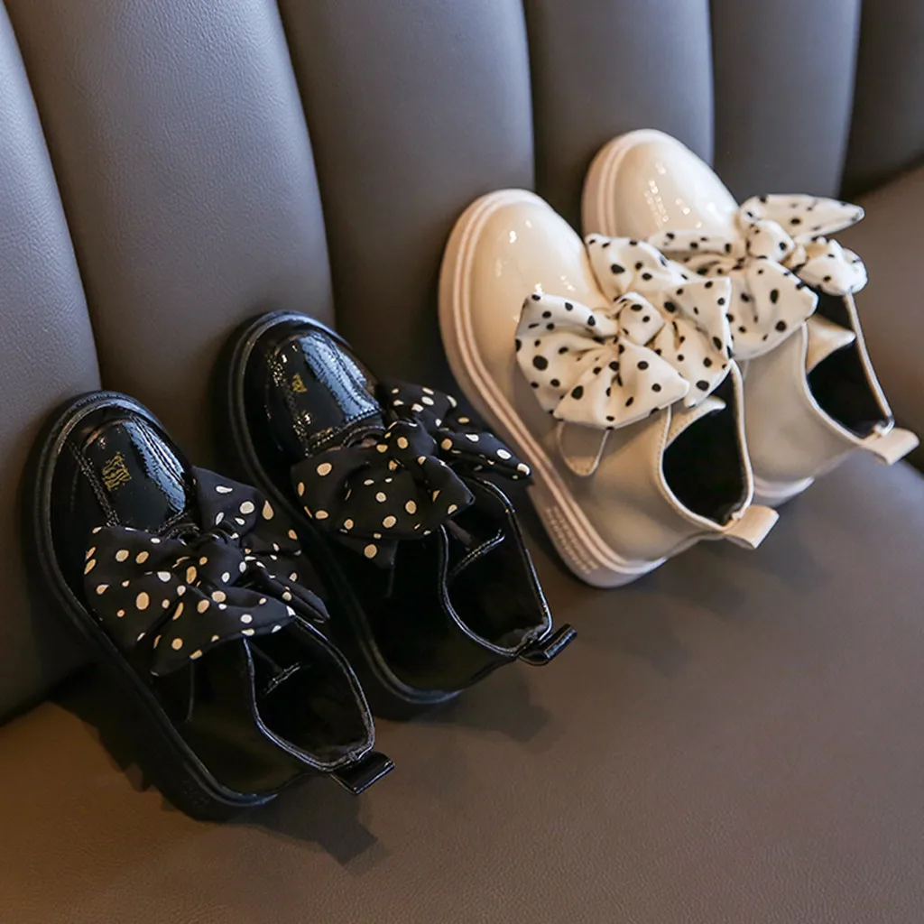 Детские ботинки Нескользящие для маленьких девочек блестящие короткие