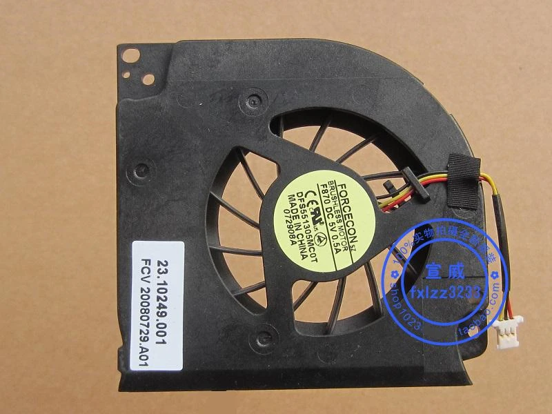 

New CPU Cooler Fan For PACKARD BELL EasyNote TN65 ETNA-GM 36C ETNA-GL 23.10249.001 DFS551305MC0T F870 5V 0.5A Radiator