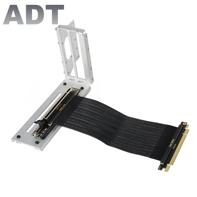 

Riser Graphics Cards Vertical Bracket PCI-E 3.0 x16 graphics video card to PCI-E 3.0 x16 slot extension cable for ATX PC-Case