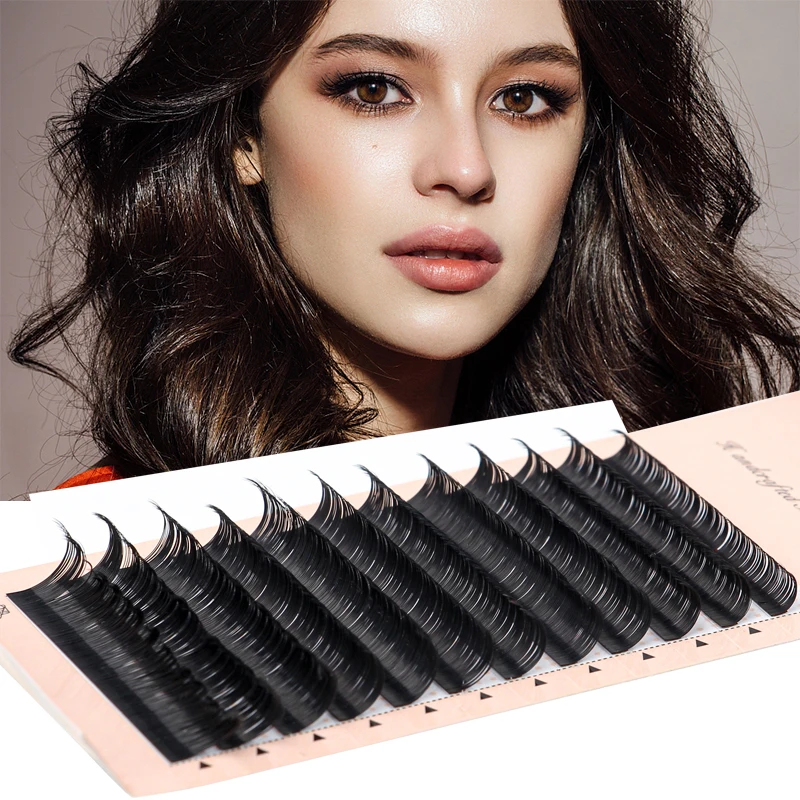 

1Box Individual Lashes Soft Natural Faux Mink False Eyelashes Makeup C/D Curl Individual Lashes Extension Faux Cils Makeup Tool