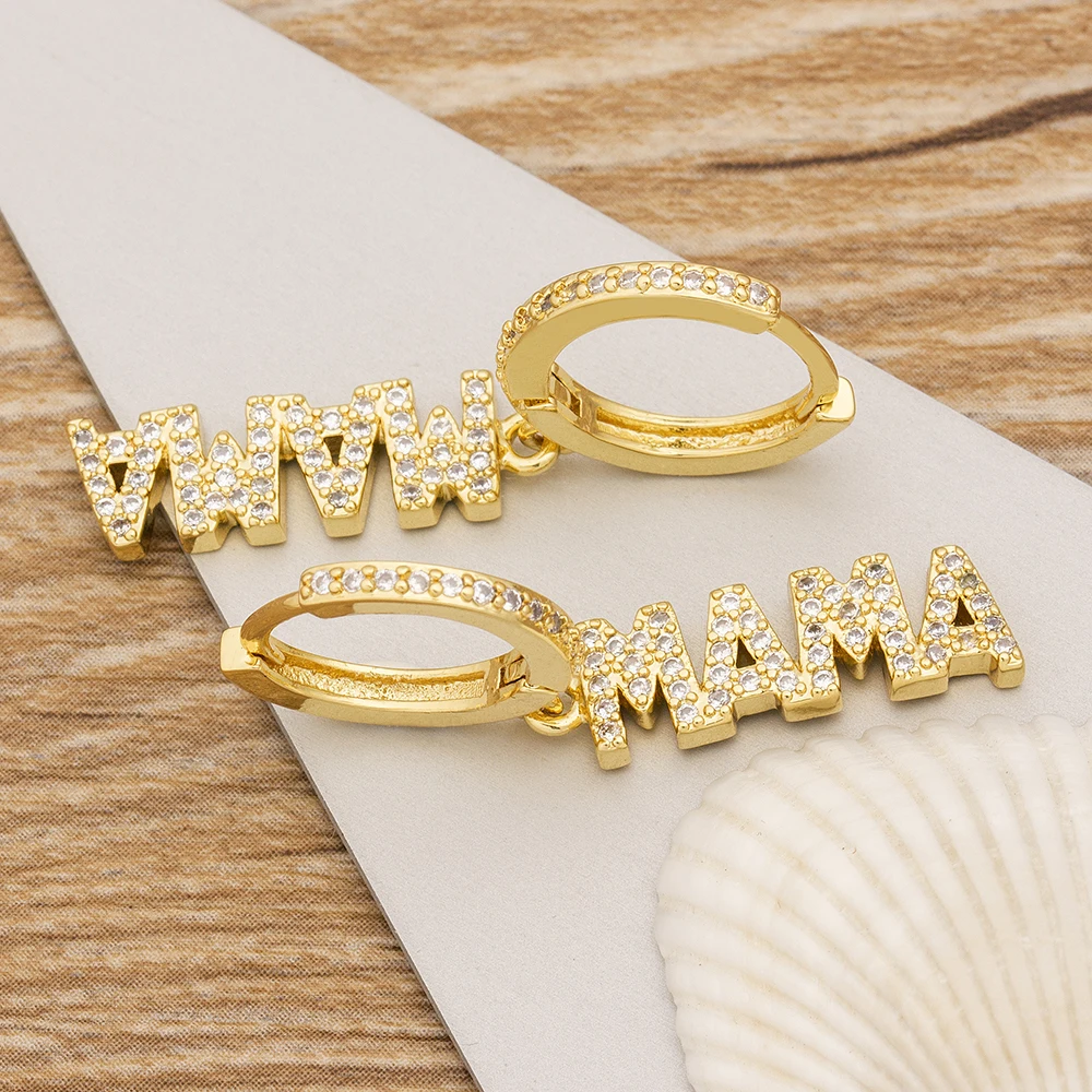 

New Fashion Classic Heart Cross Eyes Shape Gold Color Drop Earrings Multi-color Copper CZ Stones Jewelry Gift For Women Girls