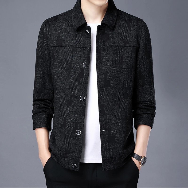 

Men's Jackets 2021 Middle-aged Trench Coat Outwear Casual Slim Thicker Winter Jackets High Quality Jacket Steetwear Windbreaker