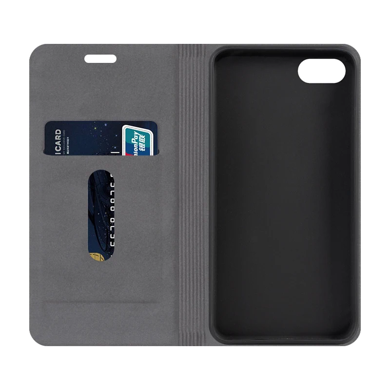 Luxury PU Leather Case For iPhone 7 Flip 8 Phone Soft TPU Silicone Back Cover | Мобильные телефоны и аксессуары