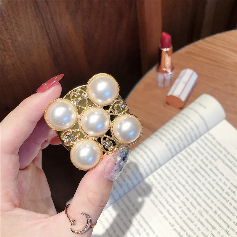 luxury masonry foldable mobile phone holder korea grip tok holder suitable for iphone samsung mobile phone accessory socket free global shipping