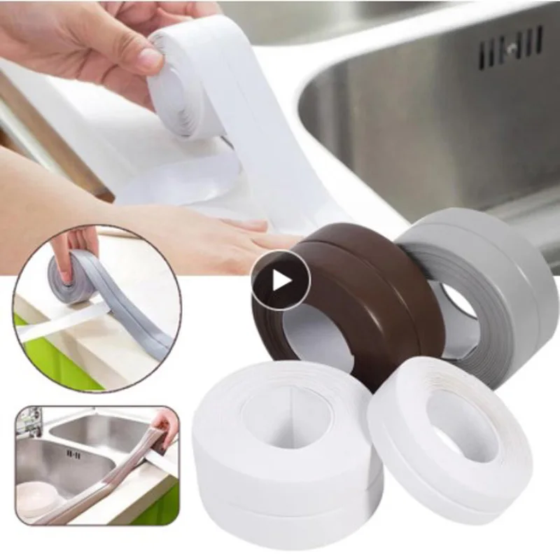 Водонепроницаемая клейкая лента настенная уплотнительная для раковины в ванной