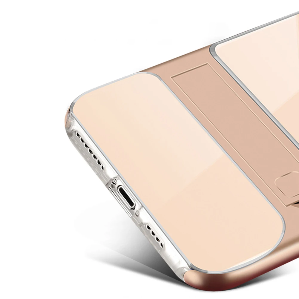 Прозрачный мягкий чехол из ТПУ с кронштейном для iPhone 11 Pro Max двухслойная жесткая