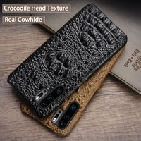 phone case for huawei p10 p20 p30 lite y9 y6 p smart 2019 mate 10 20 pro crocodile head texture case for honor 8 8x 9 10 20 lite