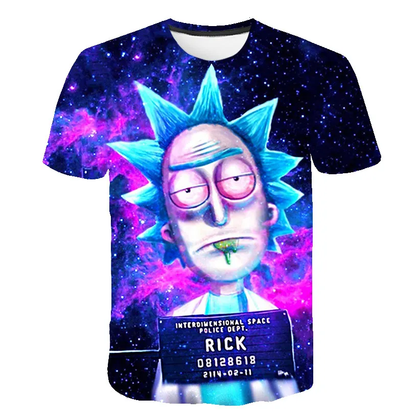 Высокое качество, футболка с Мужская 3D футболка Rick and marty By Jm2, летняя футболка с аниме, футболки с короткими рукавами, топы с круглым вырезом, Прямая поставка