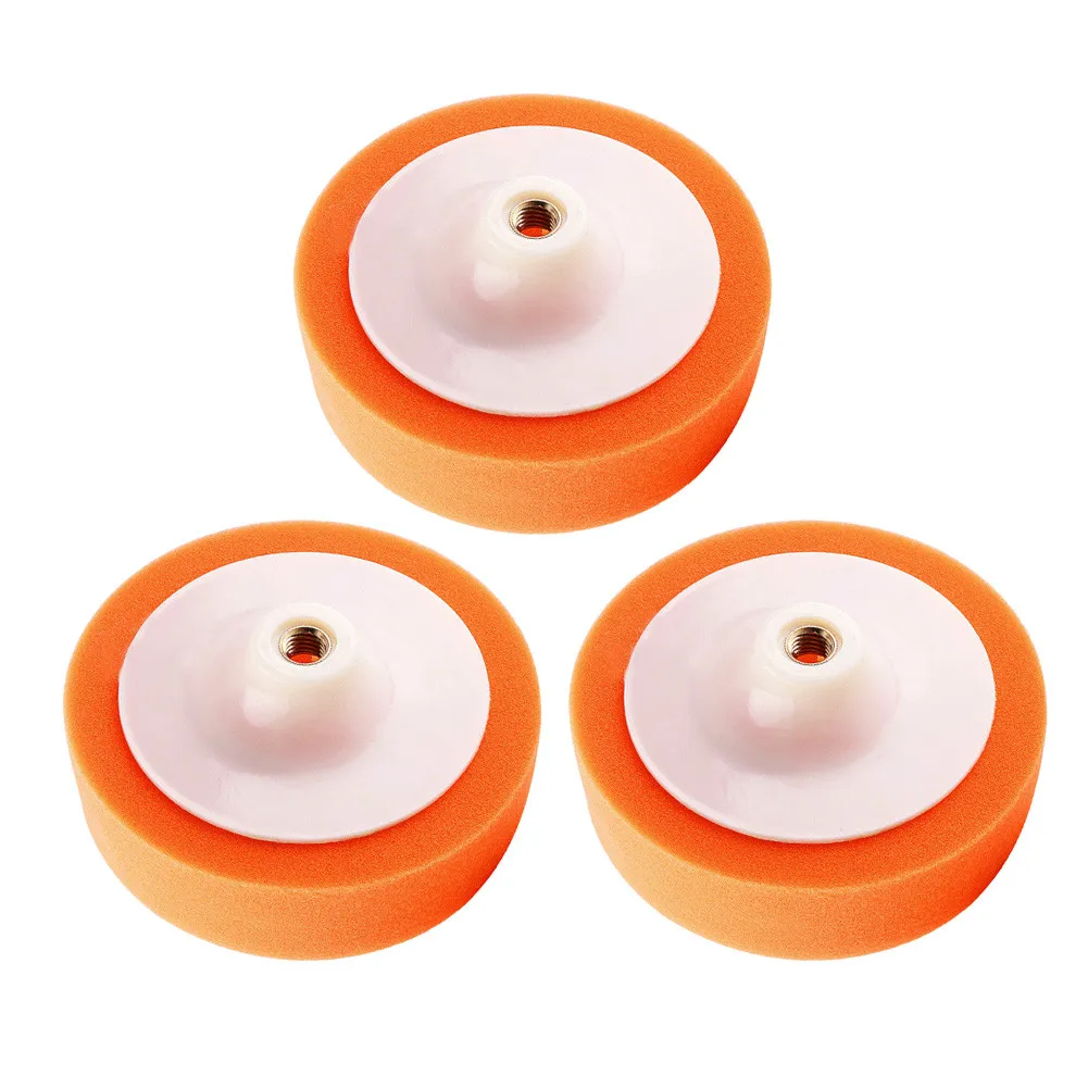 

Orange Polishing Sponge Heads Pads Replacement Roundness Soft Universal