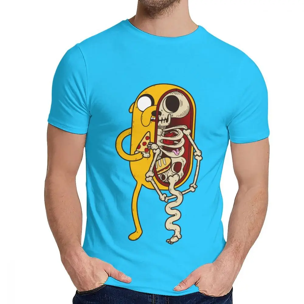 Королевский синий Мужская футболка Adventure Time хорошая хлопковая Новая мужская Винтажная футболка с круглым вырезом - Цвет: Королевский синий