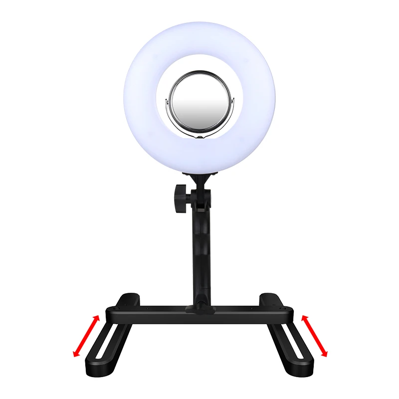 8 дюймовая настольная кольцевая лампа 5500K бесступенчатый светодиодный
