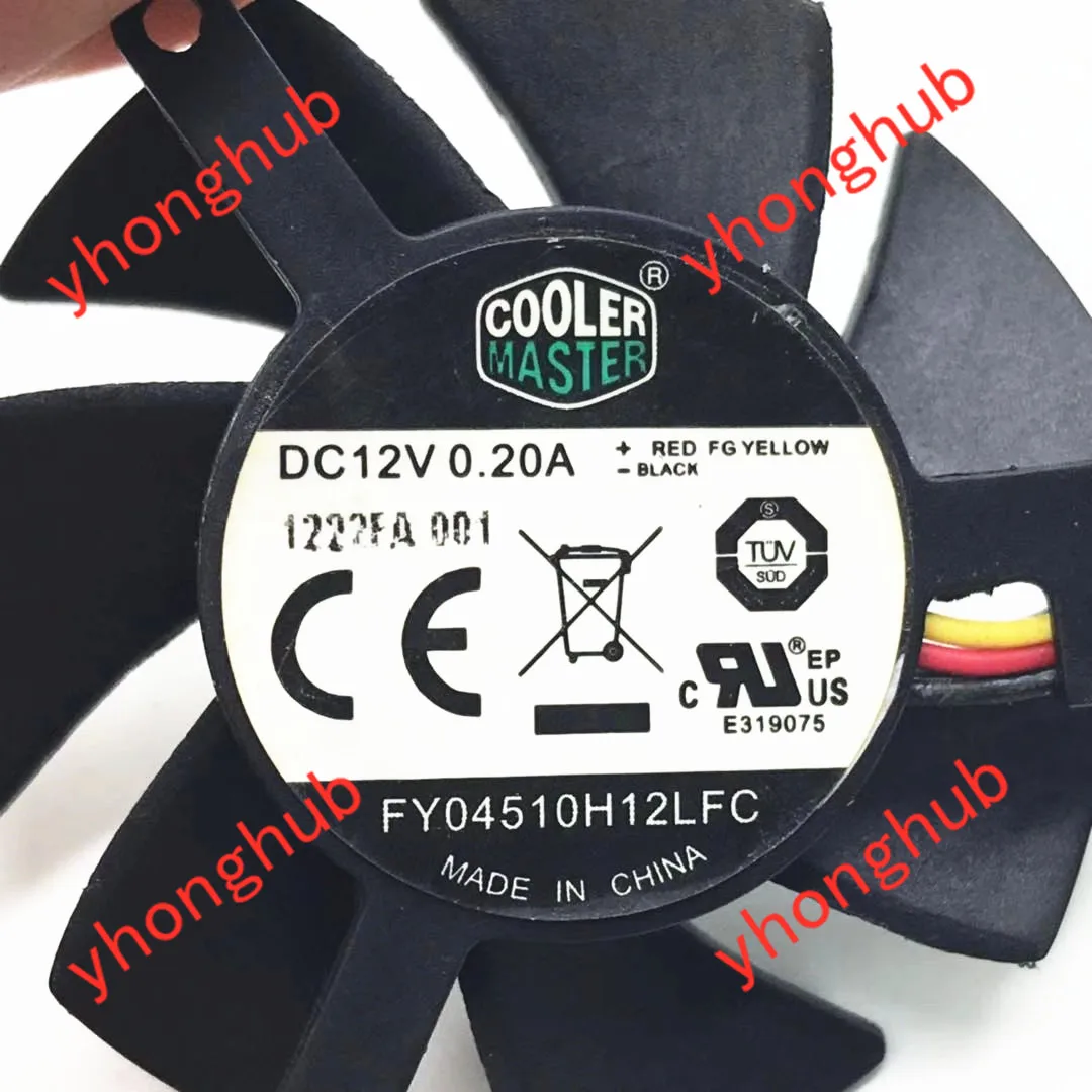 Кулер Мастер A4510 55LB 4UN C1 FY04510H12LFC DC 12V диам. 39 мм 3 сервера провода выполненные