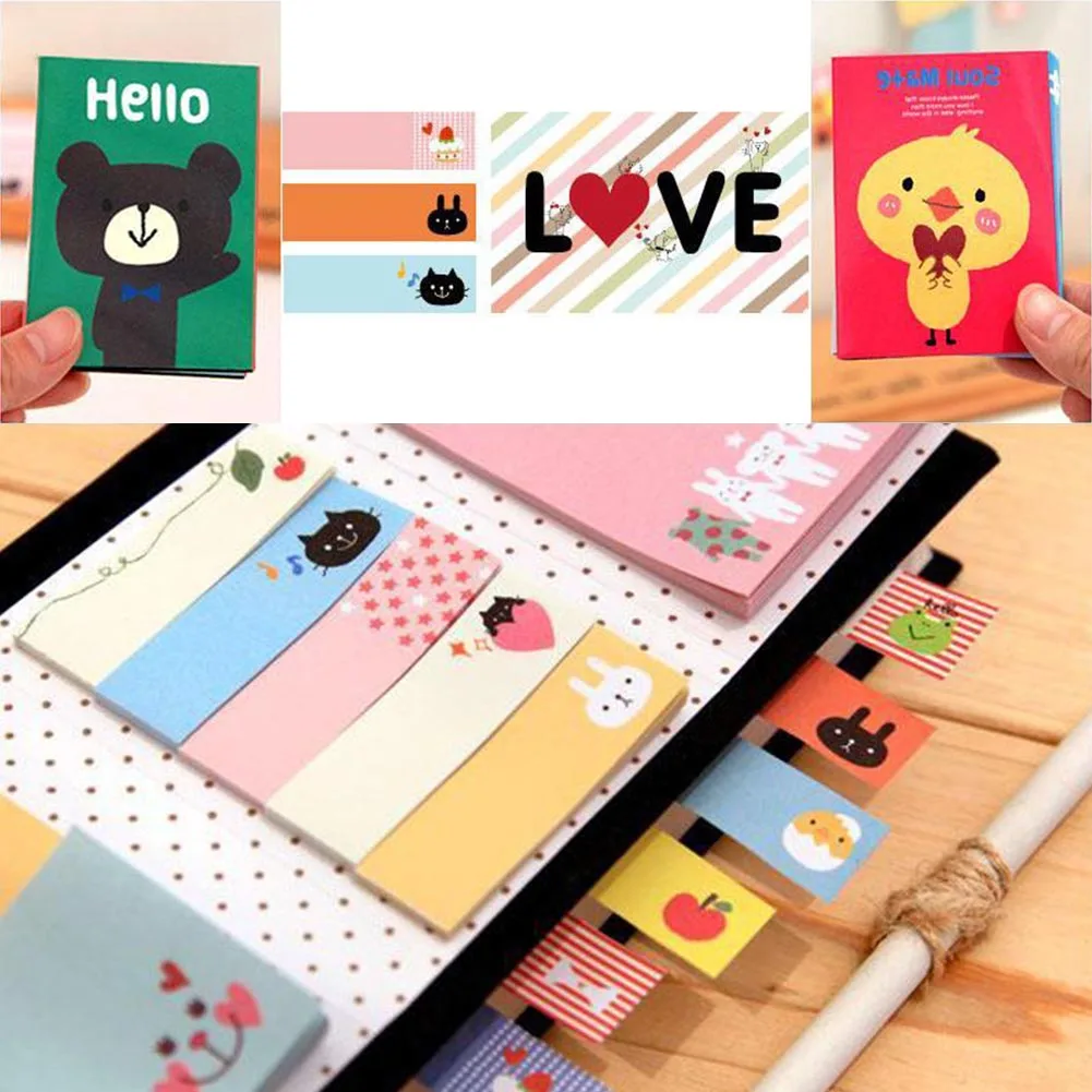 

Mini Kawaii Cartoon Animals Cat Panda Memo Pad Sticky Notes Memo Notebook Stationery Note Paper Stickers School Supplies