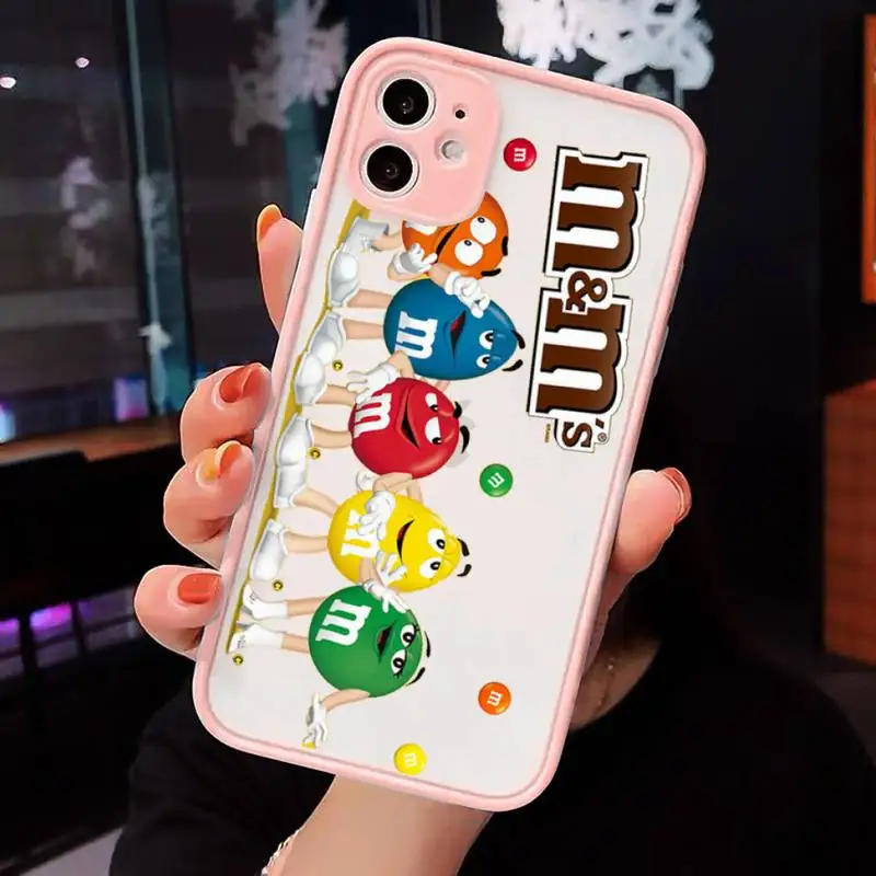 

M&M's Chocolate Nutella Bottle Phone Cases matte transparent For iphone 7 8 11 12 plus mini x xs xr pro max cover