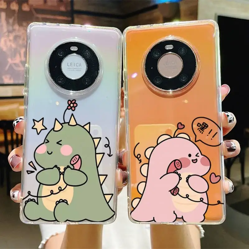 

Cartoon Dinosaur Phone Case For Huawei P20 30 pro lite Psmart 2019 Y5 6 7 Honor 8 10 i lite Mate 20lite