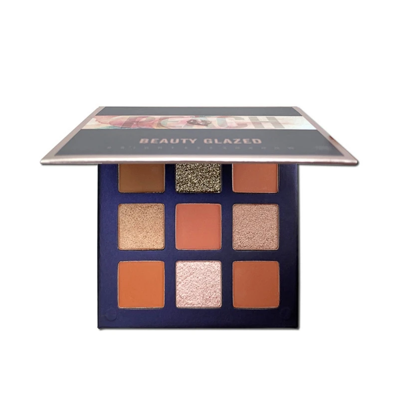 Тени Beauty Glazed матовые водостойкие для век Палетка теней с размазывающимся блеском