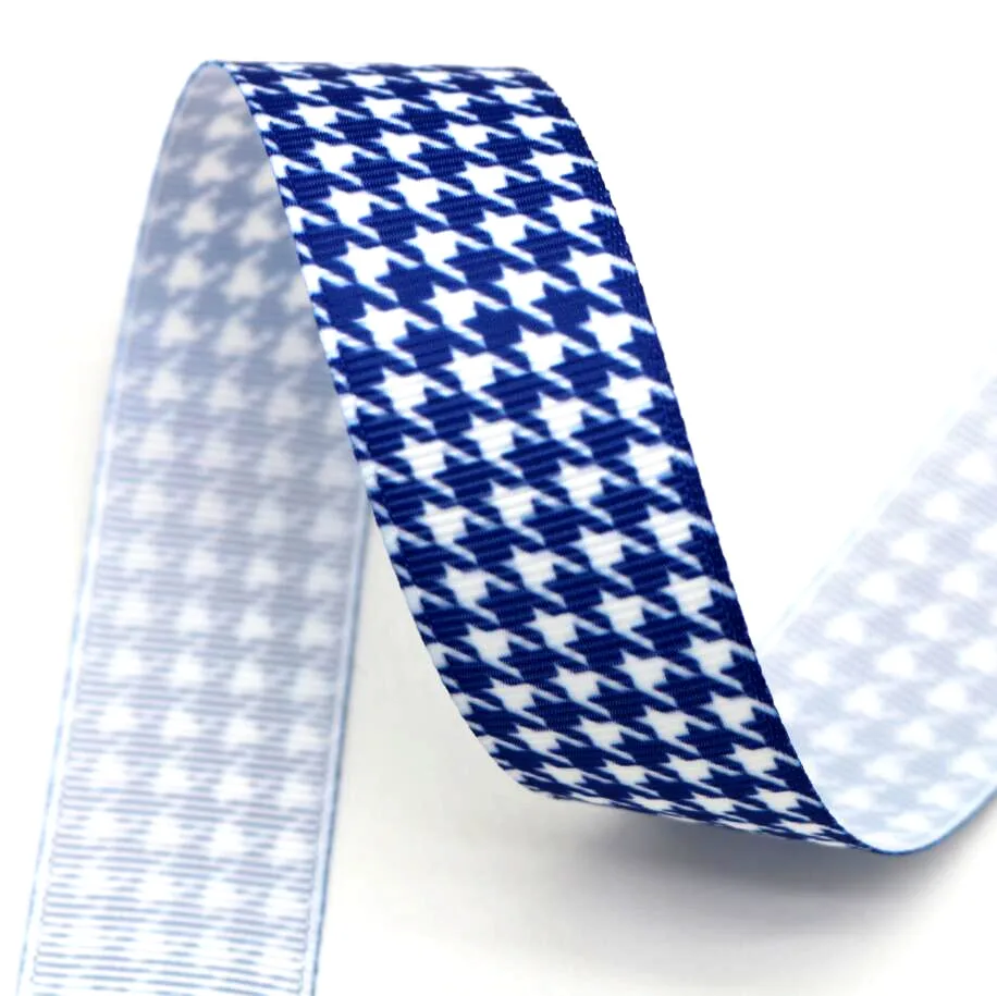 Free delivery of 25mm black and white checked cartoon grosgrain ribbon hand material hair bow New Year decoration 10 yards | Дом и сад