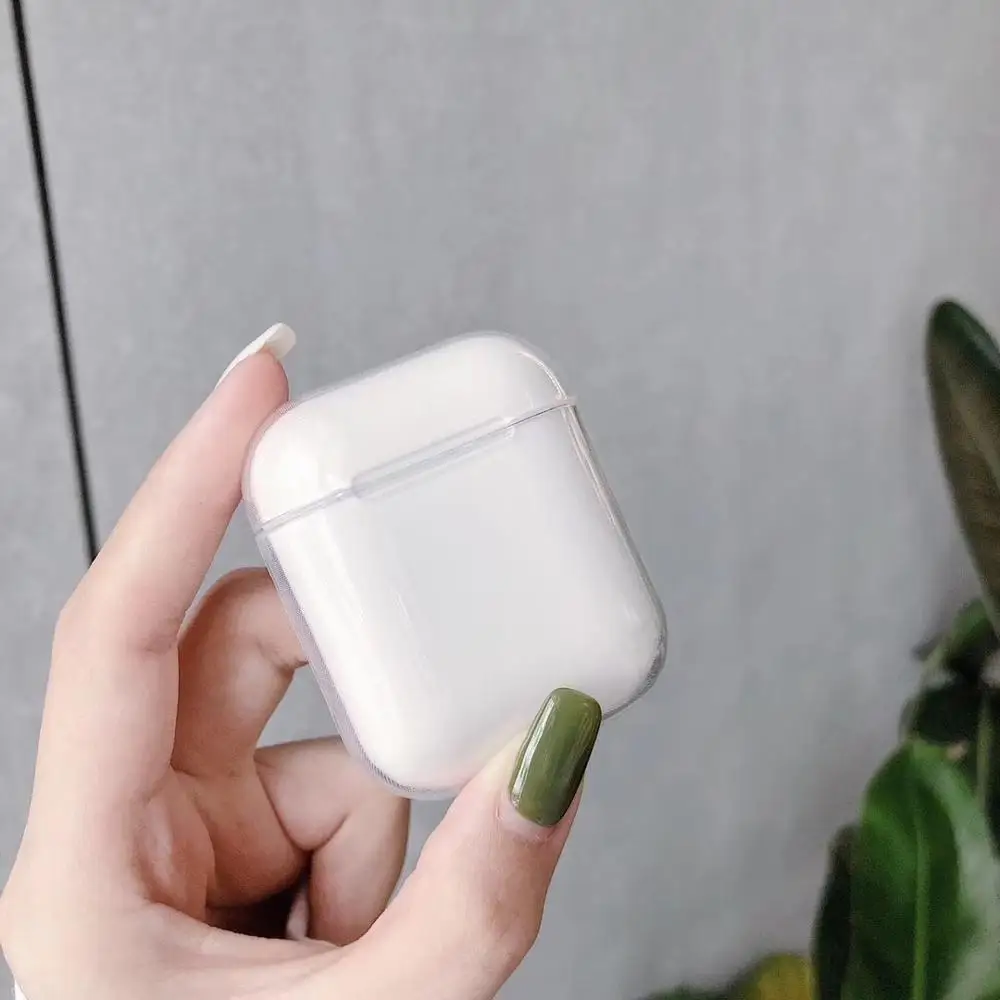 Мягкий чехол для Airpods 1 2 прозрачный из ТПУ аксессуары беспроводных наушников - Фото №1