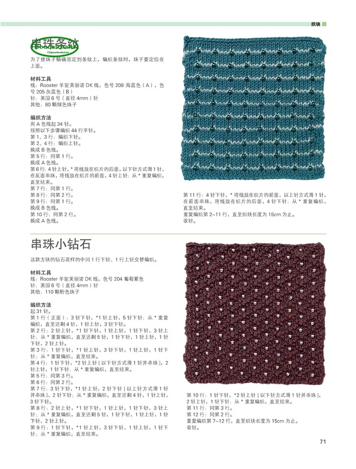 NewSimple stick Needle knitting small encyclopedia book : 201 patterns weaves designs and idea | Канцтовары для офиса и дома