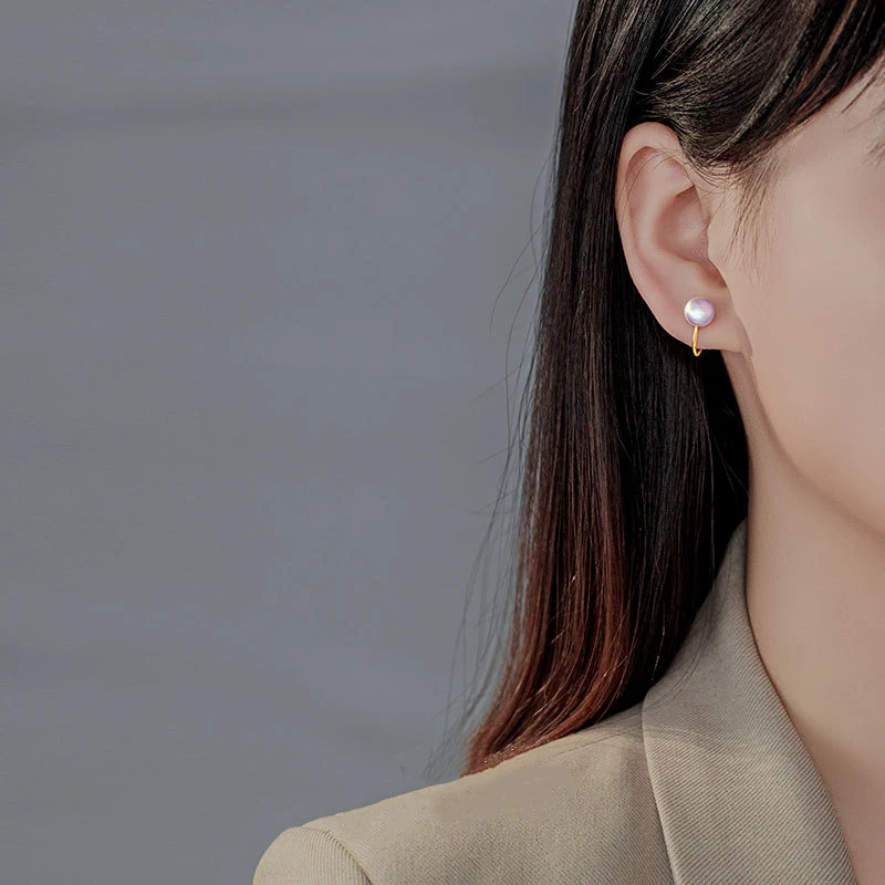 Новый 925 стерлингового серебра серьги клипсы в модном классическом стиле Из