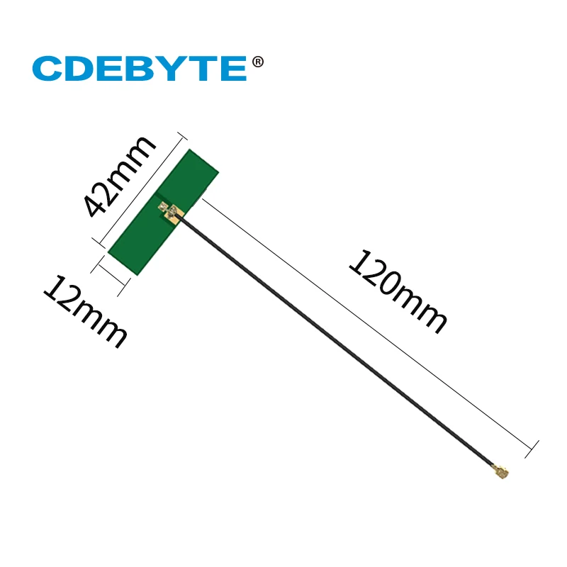 10pcs/lot 2.4GHz 5.8GHz PCB Built-in Antenna 2dBi 50Ω 2W IPEX-1 Interface CDEBYTE TXWF-PCB-4212 |