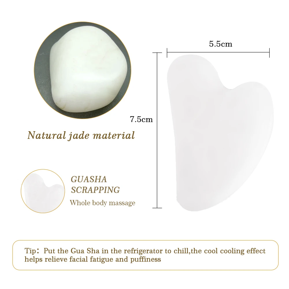 Массажеры нефритовые для лица тела гуаша скребок Набор роликов красоты