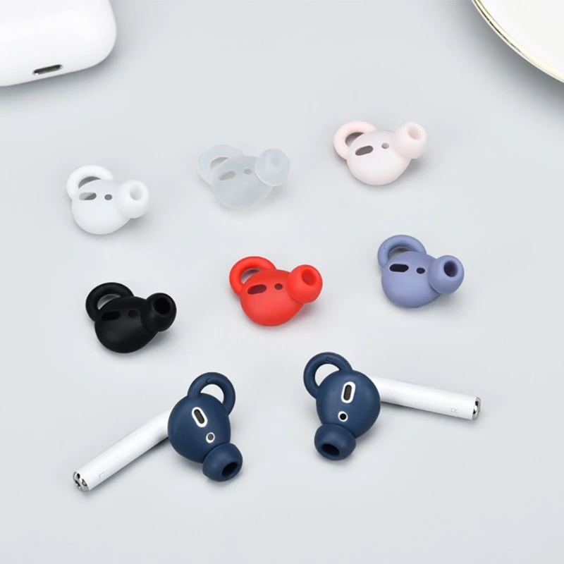 

Silicone Earbuds Cover Accessory Compatible with AirPods 1/2&Earpods Headset Ultra Comfort to Wear Earphone Accessories