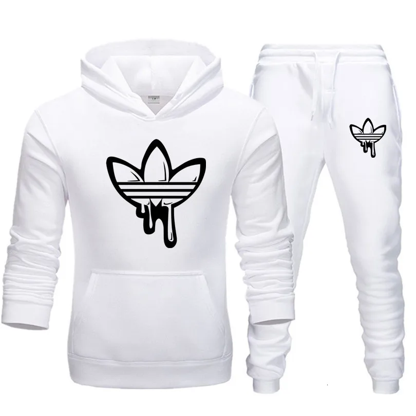 Новинка 2019 комплект из двух предметов модные толстовки с капюшоном спортивная