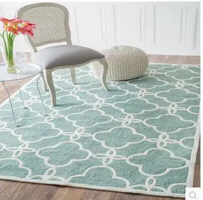 Многоцветный Large High Quality Handwoven Wool Carpets For Living Room Chinese Wool Carpet Bedroom Kids Rug Thick Plush Soft Floor Carpets - Цвет: Многоцветный