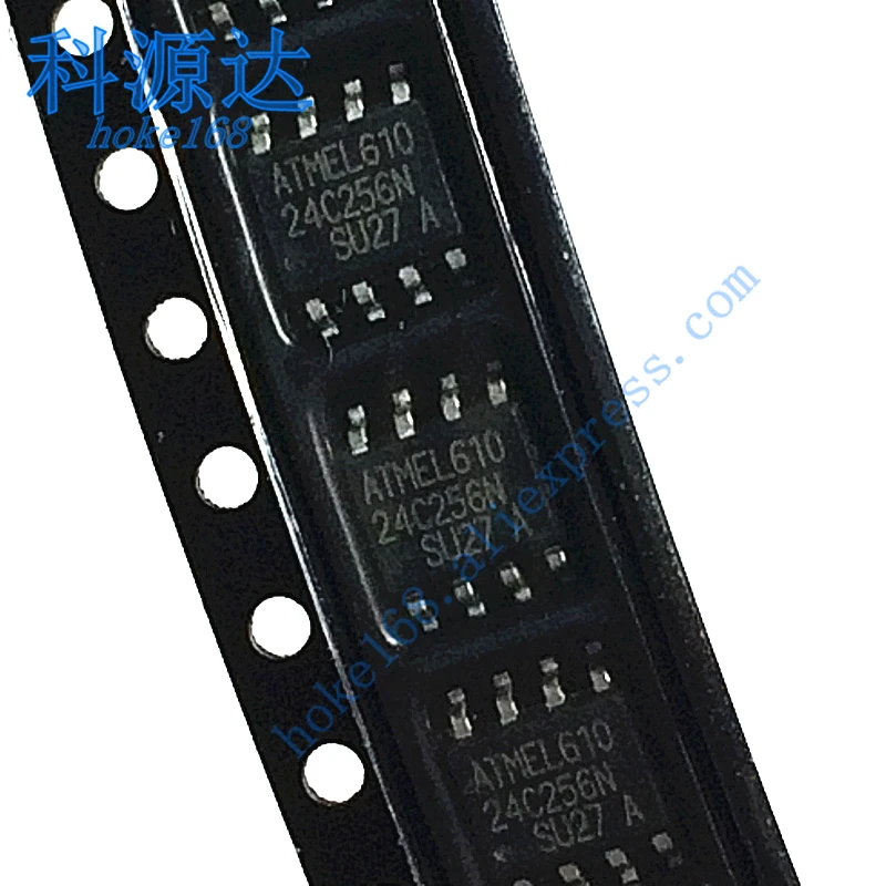 10 шт./лот AT24C256N-10SU-2.7 AT24C256 SOP8 двухпроводные серийные EEPROMs | Электроника