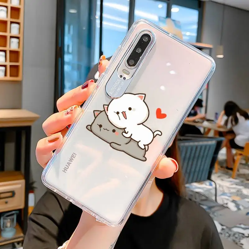 Чехол для телефона FHNBLJ Mochi Peach Goma Cat Huawei P 20 30 40 pro lite Psmart2019 Honor 8 10 Y5 6 2019 Nova3E | Мобильные