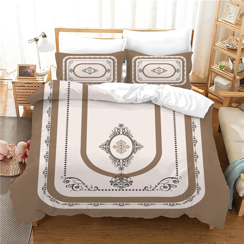 

Cianlsria Persian Printed Bedding Sets Cheap High Quality 3 PCE Quilt Cover and Pillowcase No Sheets