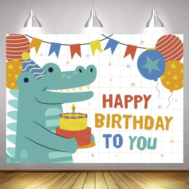 

Динозавр Косплей День рождения темативечерние декорации Звезда Воздушные шары торт разбивать детей обеденный стол белый фон фотографии