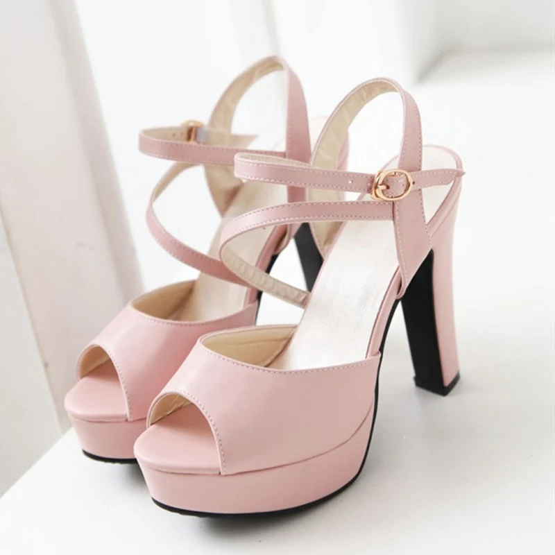 Босоножки женские на платформе сандалии гладиаторы высоком каблуке пикантные