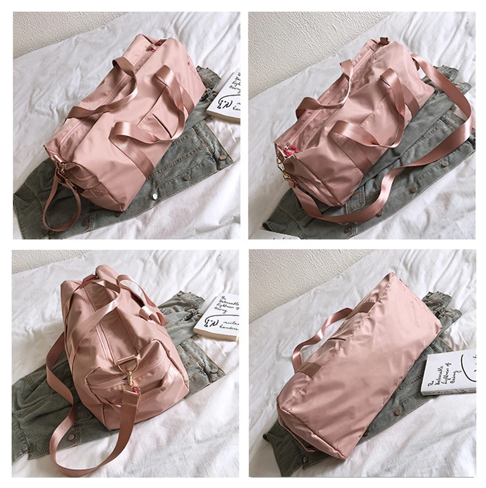 Outdoor Sports Gym Bags for Men Women Waterproof Nylon Training Travel Handbags Yoga Mat Sport Bag with Shoes Compartment Tote