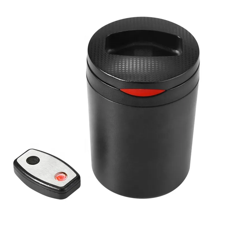 

Portable Orange Led Light Car Ashtray With Removable Lighter